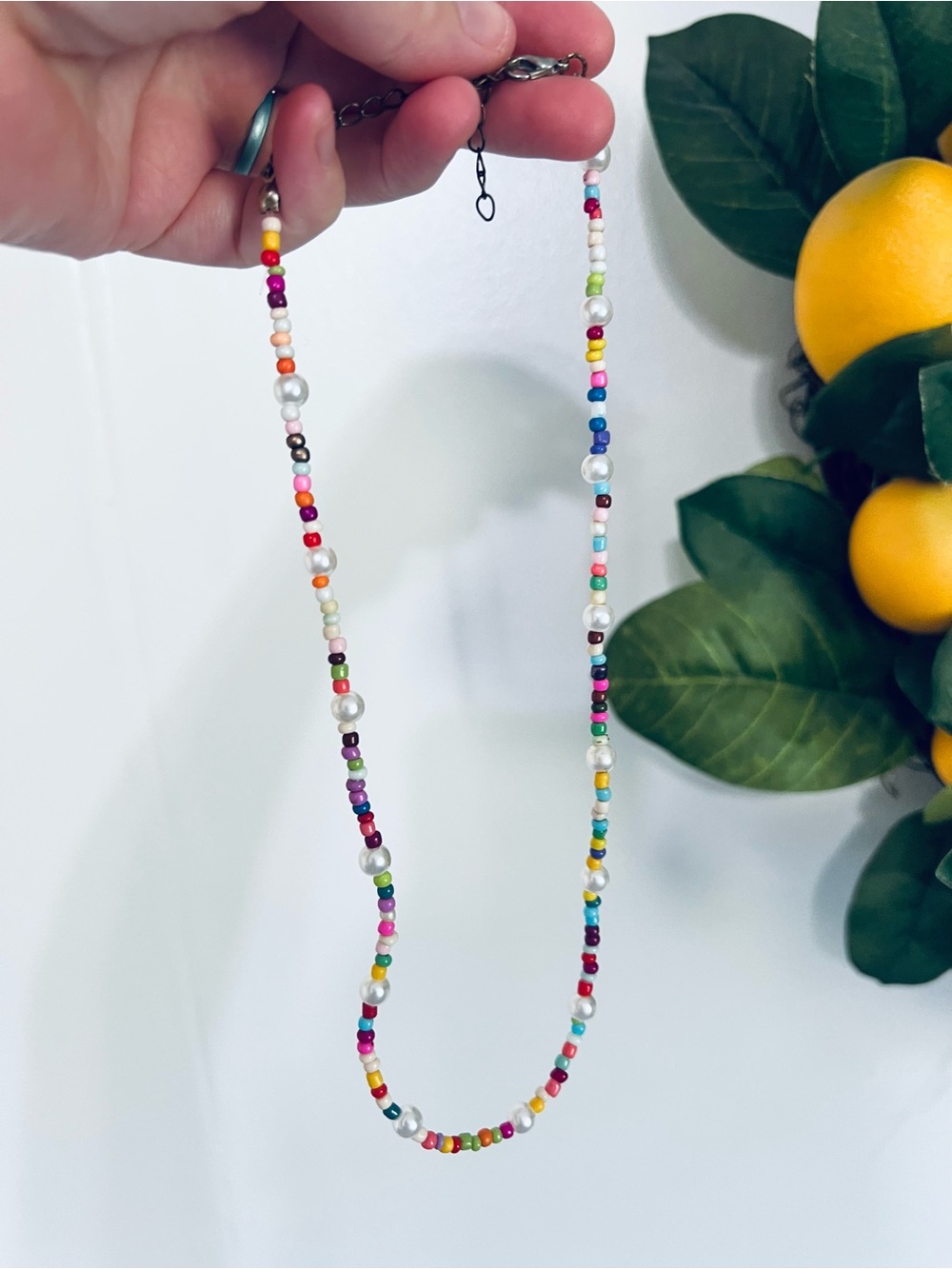 Colorful Beaded Girly Necklace